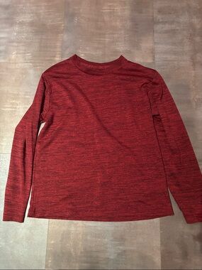 tek gear Red Heather Long Sleeve Crewneck Tee